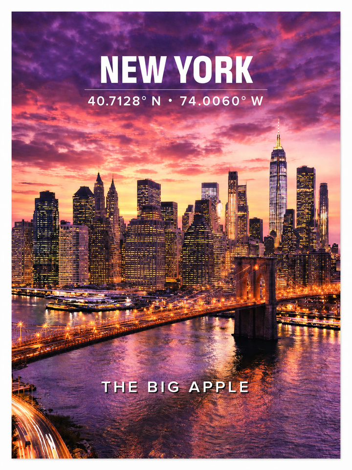 New York Skyline Poster