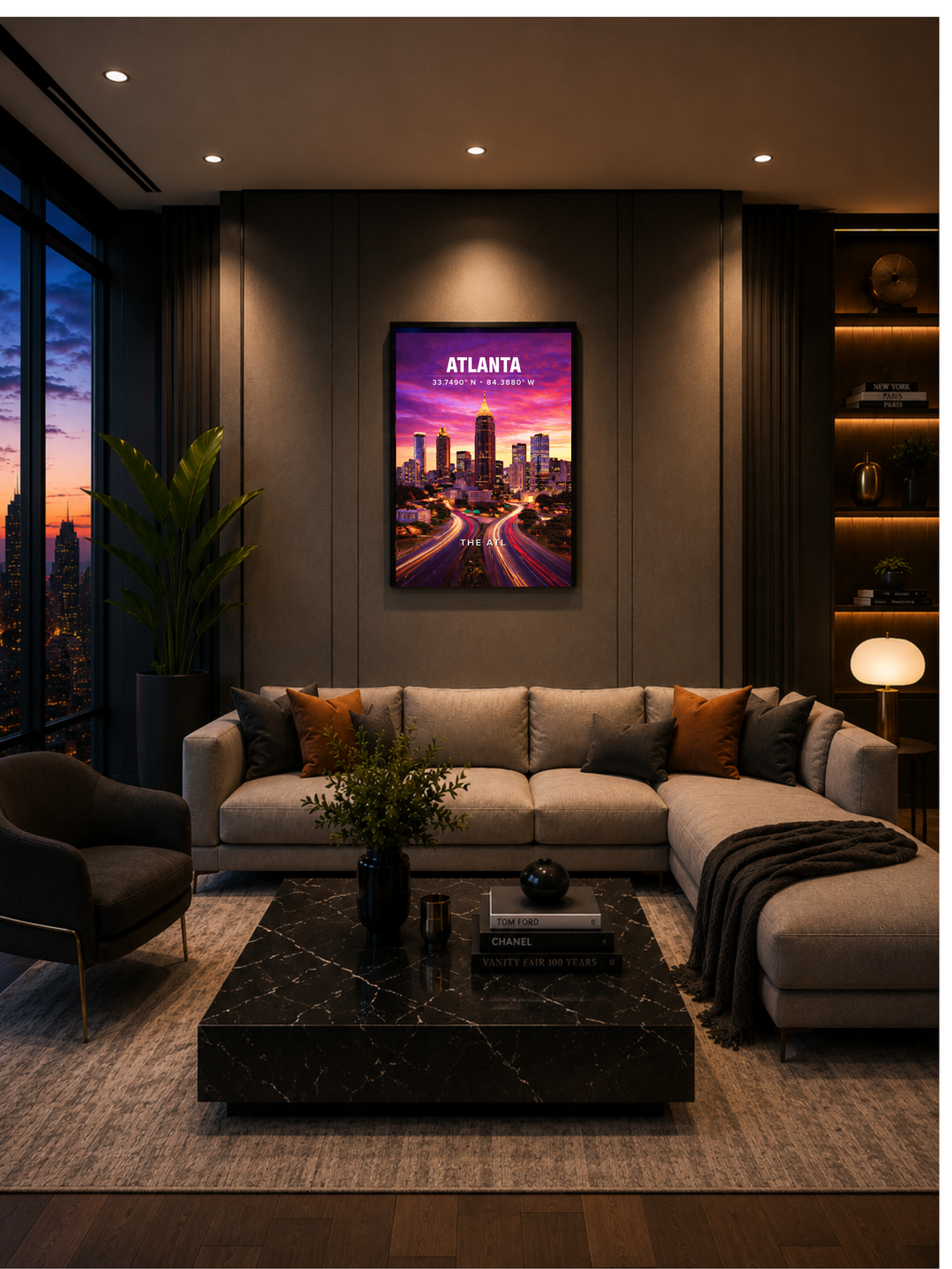 Atlanta Skyline Poster
