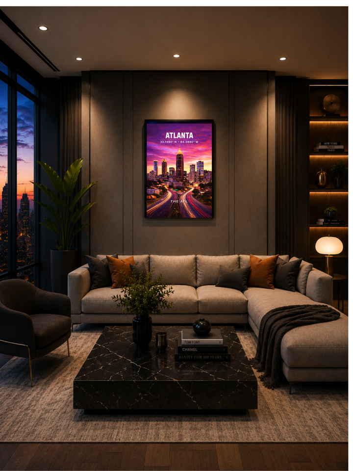 Atlanta Skyline Poster
