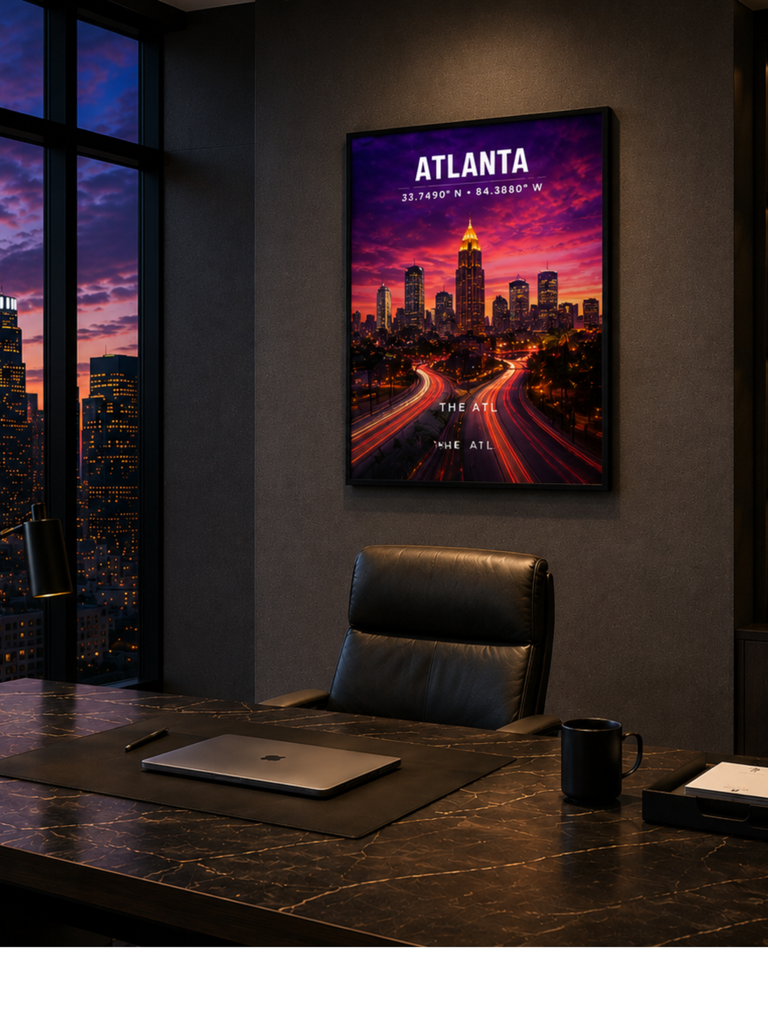 Atlanta Skyline Poster
