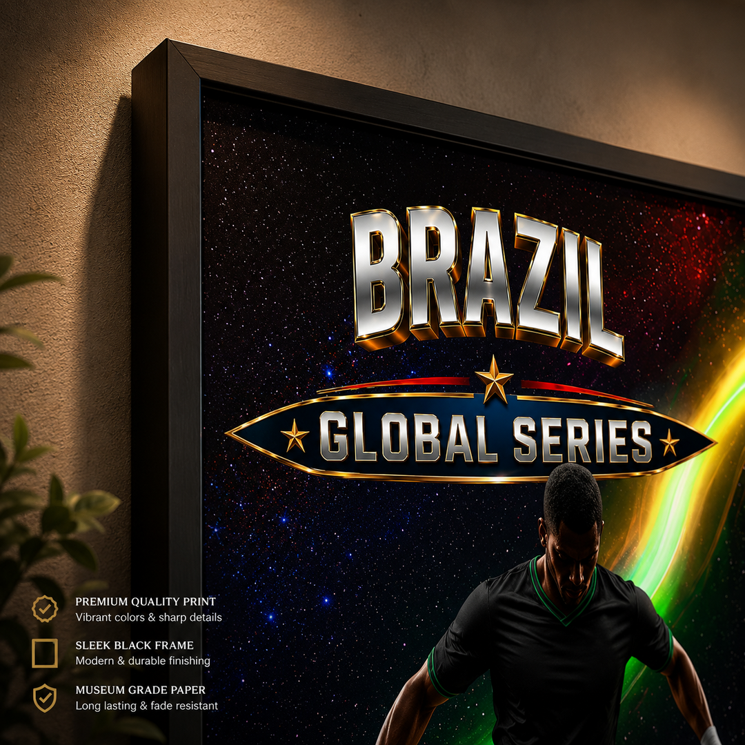 Brazil Football Poster