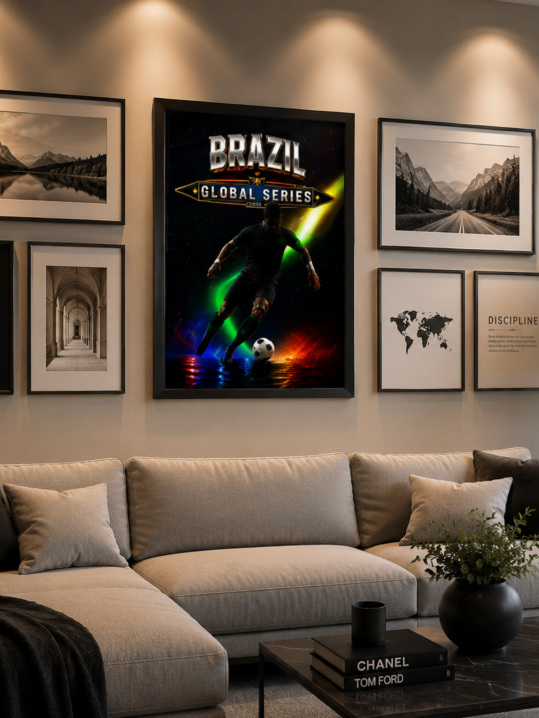 Brazil Football Poster