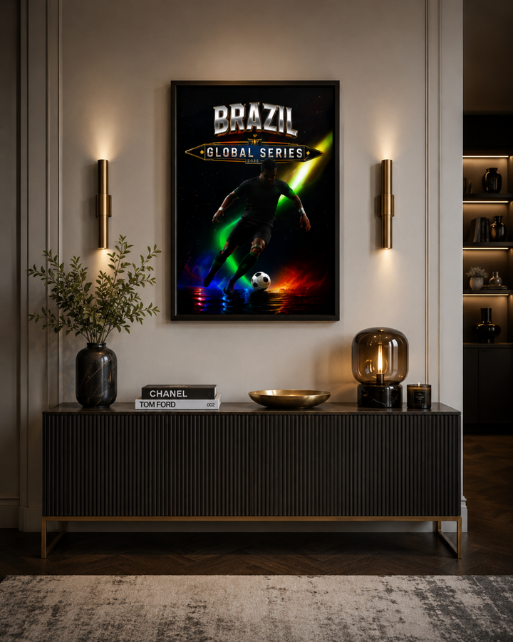 Brazil Football Poster