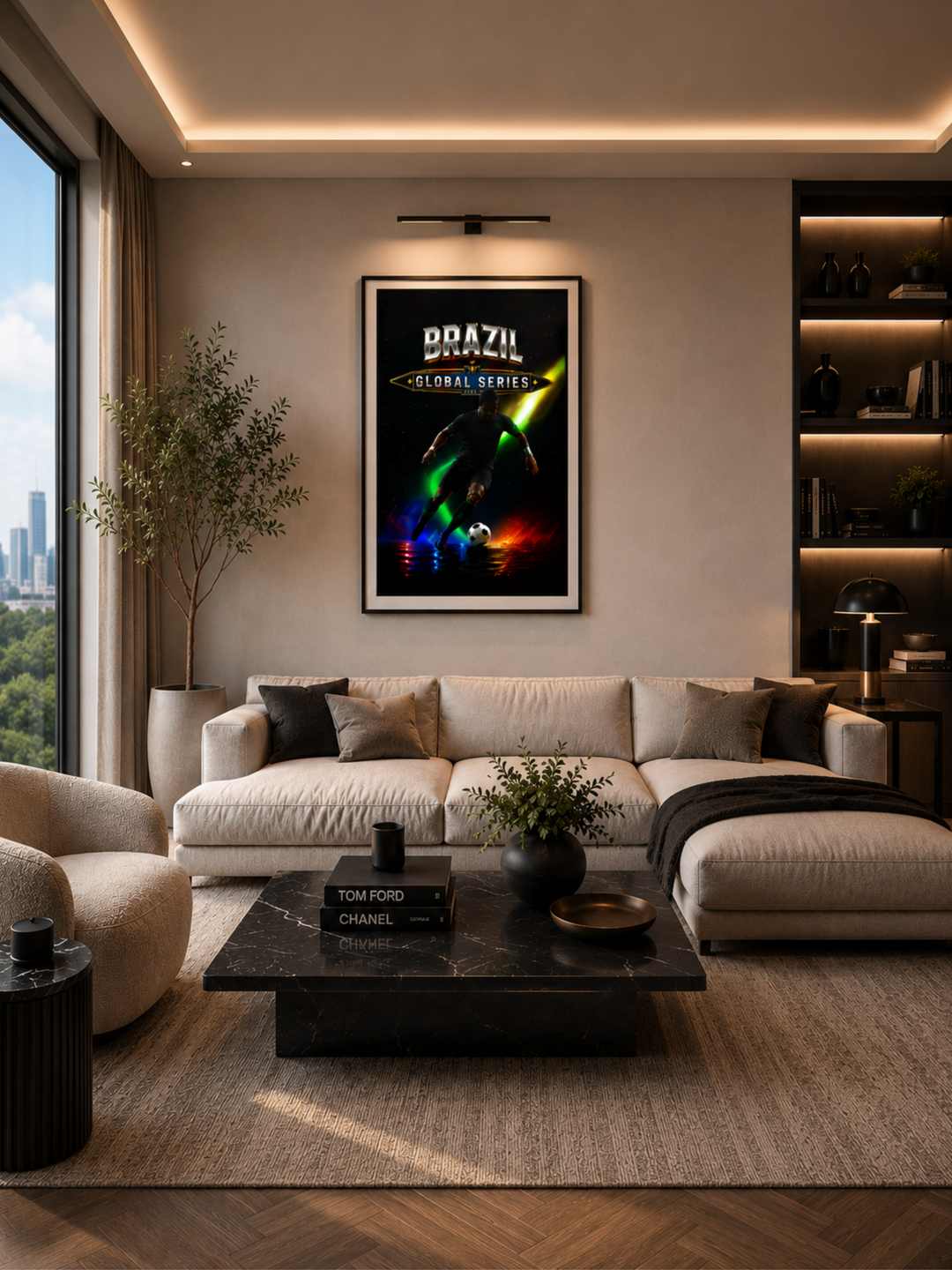Brazil Football Poster