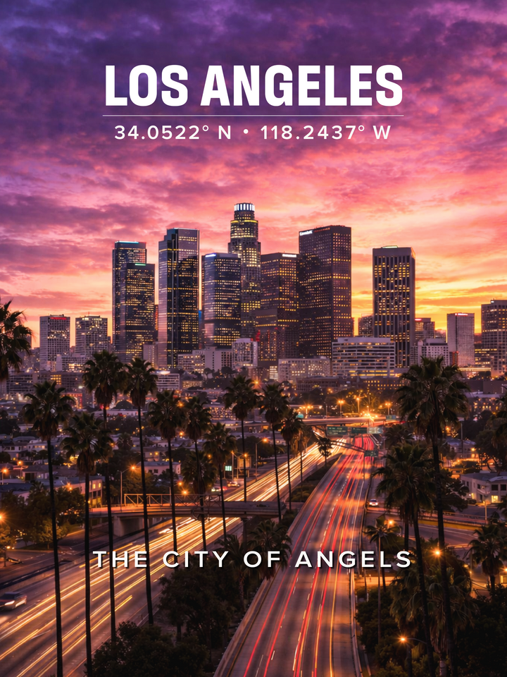 Los Angeles Skyline Poster