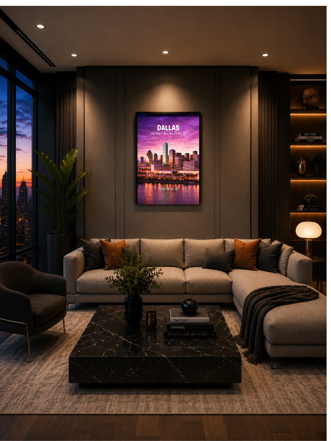 Dallas Skyline Poster