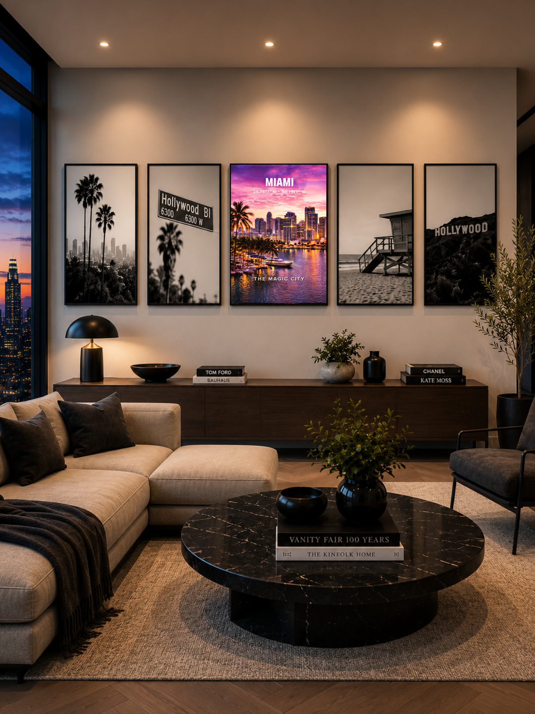 Miami Skyline Poster