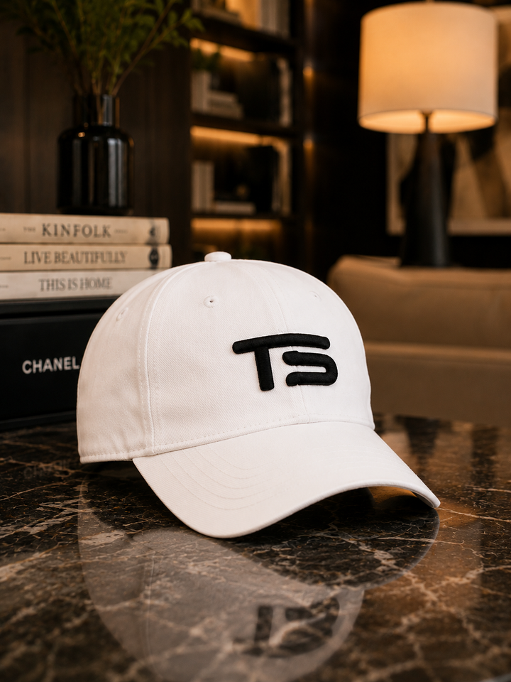 TasikoSport TS Monogram Cap White 