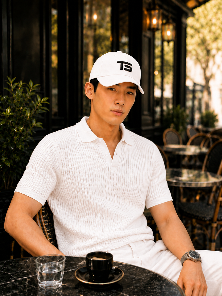 TasikoSport TS Monogram Cap White 